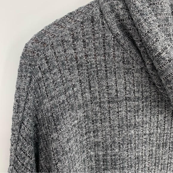 maeve anthropololgie gray ribbed knit cowl neck pullover sweater womens xl - Picture 3 of 7